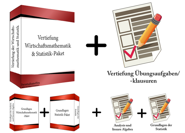 Vertiefung der Wirtschaftsmathematik und Statistik inklusive aller Zusatzinhalte (Stand: SS2025)