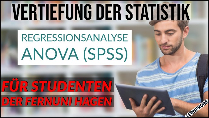 Zum Probe-Video Regressionsanalyse ANOVA (SPSS)