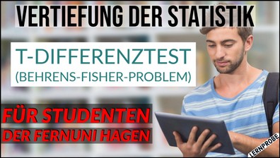 Zum Probe-Video T-Differenztest (Behrens-Fisher-Problem)