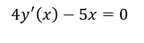 Beispielhafte Differentialgleichung zur Veranschaulichung