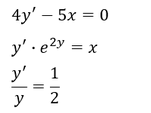 Beispielhafte Differentialgleichungen mit getrennten Variablen Beispiele von Differentialgleichungen mit getrennten Variablen