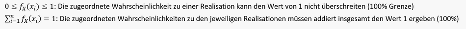 Allgemeine Eigenschaften der Wahrscheinlichkeitsfunktion