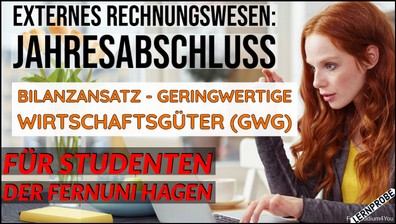 Zum Probe-Video Bilanzansatz geringwertige Wirtschaftsgüter (GWG)