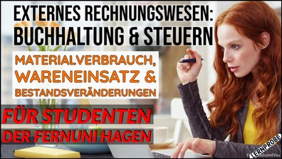 Zum Probe-Video Materialverbrauch, Wareneinsatz, Bestandsveränderungen