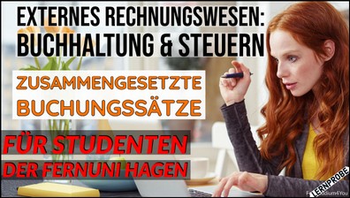 Zum Probe-Video Zusammengesetzte Buchungssätze