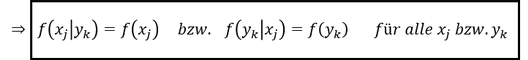 Mathematische Bestimmung der Unabhängigkeit Mathematische Bestimmung der Unabhängigkeit von Merkmalen