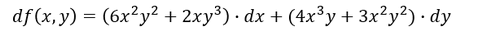 Darstellung des totalen Differentials