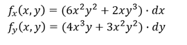 Veränderungsvariablen dx und dy für das totale Differential